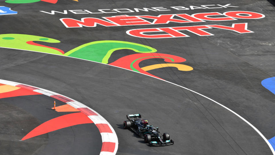 Mercedes-AMG Petronas returned to compete in the 2021 Mexico City Grand Prix on November 7. - Credit: Photo by LAT Images, courtesy of the Ritz-Carlton Hotel Company, LLC.