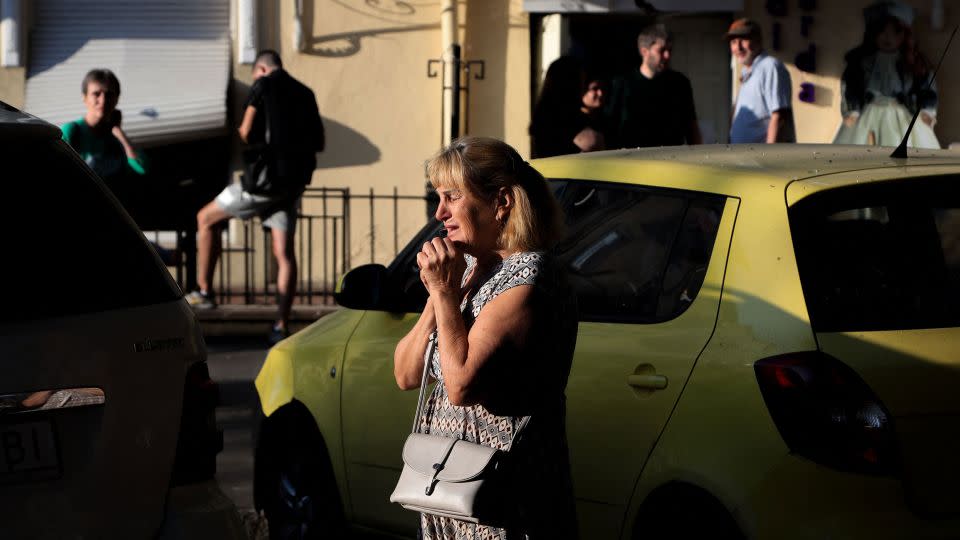 A woman reacts near the site of a missile strike on Odesa, on July 23. The city in southern Ukraine is a key cultural center, and has long links with Russia. It was founded under Catherine II and was once Russia’s second most important port. - Oleksandr Gimanov/AFP/Getty Images