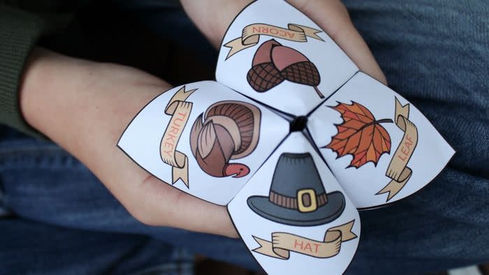 gratitude cootie catcher