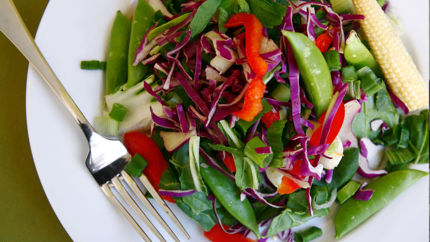 Salad with baby spinach