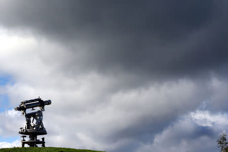 A general view of a telescope made of steel from the old steel works in Consett, Britain, September 30, 2016. REUTERS/Scott Heppell