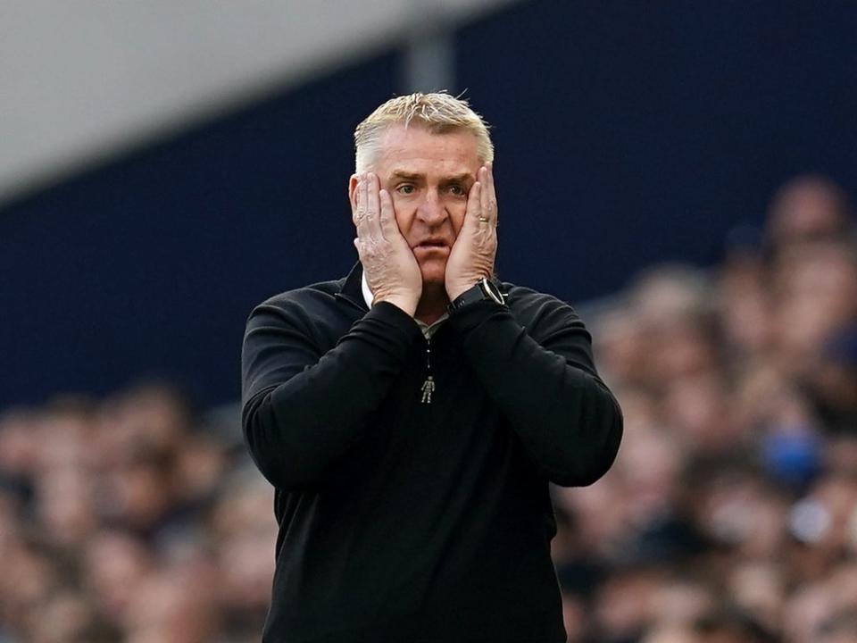 Aston Villa manager Dean Smith saw his side suffer a stunning home defeat to Wolves (Nick Potts/PA) (PA Wire)
