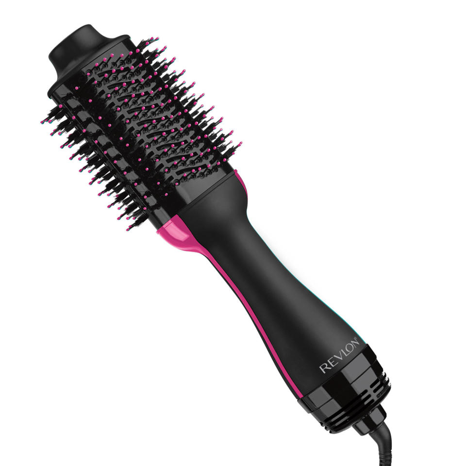 I finally listened to all the hype and got the now-famous&nbsp;<a href="https://fave.co/2sShUNN" target="_blank" rel="noopener noreferrer">Revlon One-Step Hair Dryer and Volumizer Hot Air Brush</a>. The brush was even profiled/investigated in a&nbsp;<a href="https://www.vox.com/the-goods/2020/1/17/21068733/revlon-one-step-hair-dryer-volumizer-amazon-target-walmart" target="_blank" rel="noopener noreferrer">Vox story</a>&nbsp;recently. I have been blow-drying my hair almost every other day in the past few months and had too many bad hair days to count. I don&rsquo;t really have the patience to sit there with a brush and hope for the best. So I bought the Revlon brush to see if it would cut the time I was spending on my hair. And for the most part, I do like it. It gets my hair dry in 10 minutes and leaves it shiny with some waves. I use an&nbsp;<a href="https://fave.co/2RlBQ56" target="_blank" rel="noopener noreferrer">OGX Argan oil</a>&nbsp;and&nbsp;<a href="https://fave.co/38xW7dh" target="_blank" rel="noopener noreferrer">thermal spray</a>&nbsp;that I&rsquo;m sure helps my hair along, too. The brush doesn&rsquo;t volumize my hair &mdash; it leaves it straighter on top, and it can get a bit tiring to keep rolling the brush through my hair. Still, I just really appreciate not having to spend too much time on my hair anymore. I got mine at <a href="https://fave.co/2t00VsY" target="_blank" rel="noopener noreferrer">Walmart</a> for $35 but you can get the brush at&nbsp;<a href="https://amzn.to/37hC56C" target="_blank" rel="noopener noreferrer">Amazon</a>&nbsp;and&nbsp;<a href="https://fave.co/2tJUj28" target="_blank" rel="noopener noreferrer">Target</a>, too, for the same price. &mdash; Ambar Pardilla, Commerce Writer (<a href="https://fave.co/2t00VsY" target="_blank" rel="noopener noreferrer">Find it for $35 at Walmart</a>.)