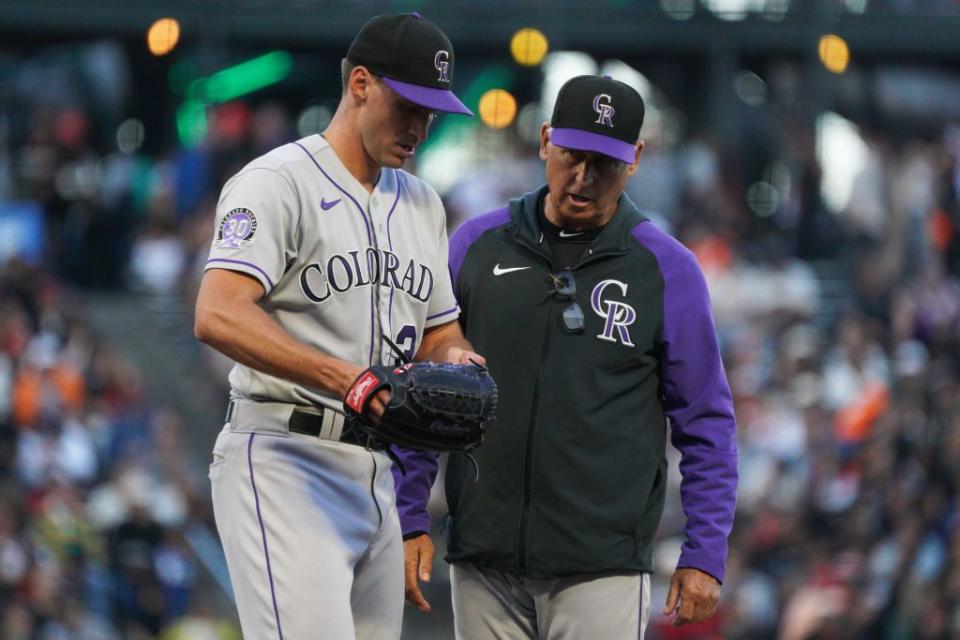 colorado rockies v san francisco giants