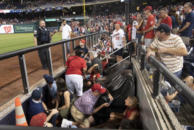 Field Cleared, Fans Seeking Safety After Gunshots Heard Outside