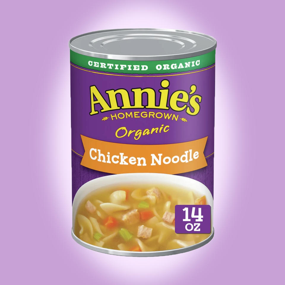 Annie’s Homegrown Organic Chicken Noodle Soup. (Amazon / TODAY Illustration)