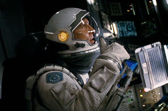 A spacesuited Matthew McConaughey is revealed in a new trailer for Christopher Nolan's "Interstellar."