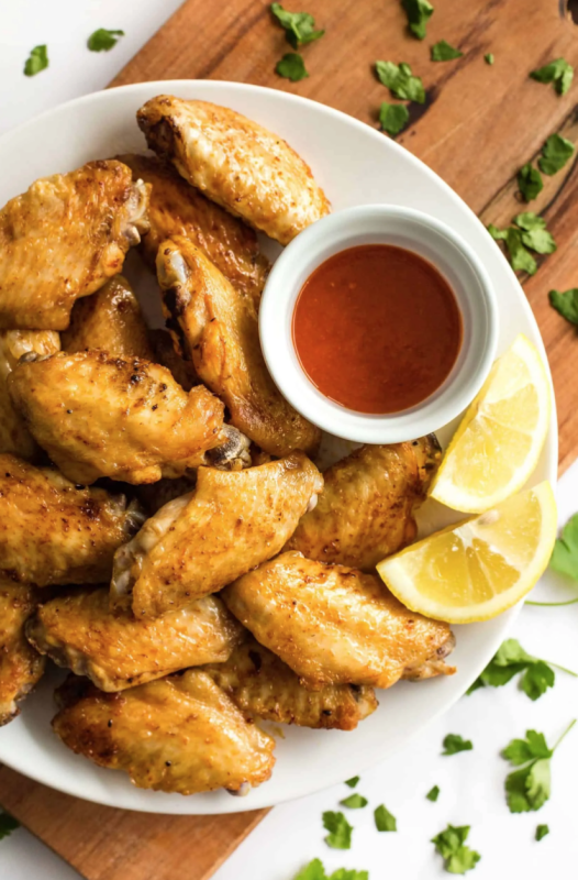 <p>Dish by Dish</p><p>The easiest air fryer chicken wings that are crispy outside, juicy inside and taste so good you'll be making them on repeat! Gluten-free, paleo and keto.</p><p><strong>Get the recipe: <a href="https://www.dishbydish.net/crispy-air-fryer-chicken-wings/" rel="nofollow noopener" target="_blank" data-ylk="slk:Crispy Air Fryer Chicken Wings;elm:context_link;itc:0;sec:content-canvas" class="link ">Crispy Air Fryer Chicken Wings</a></strong></p>