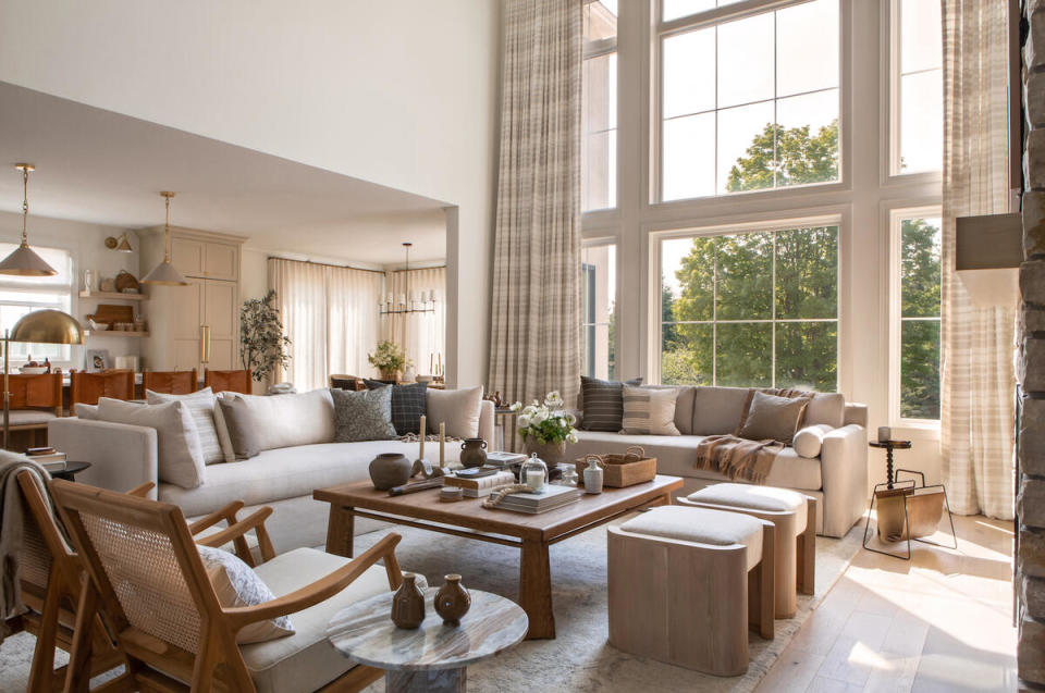 A light-filled living room in a Minnesota home by Galloway