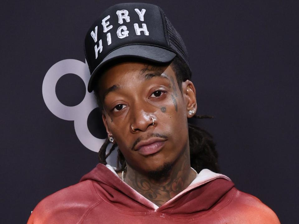 Wiz Khalifa attends  Dick Clark's New Year's Rockin' Eve with Ryan Seacrest 2023 broadcast on January 1, 2023.