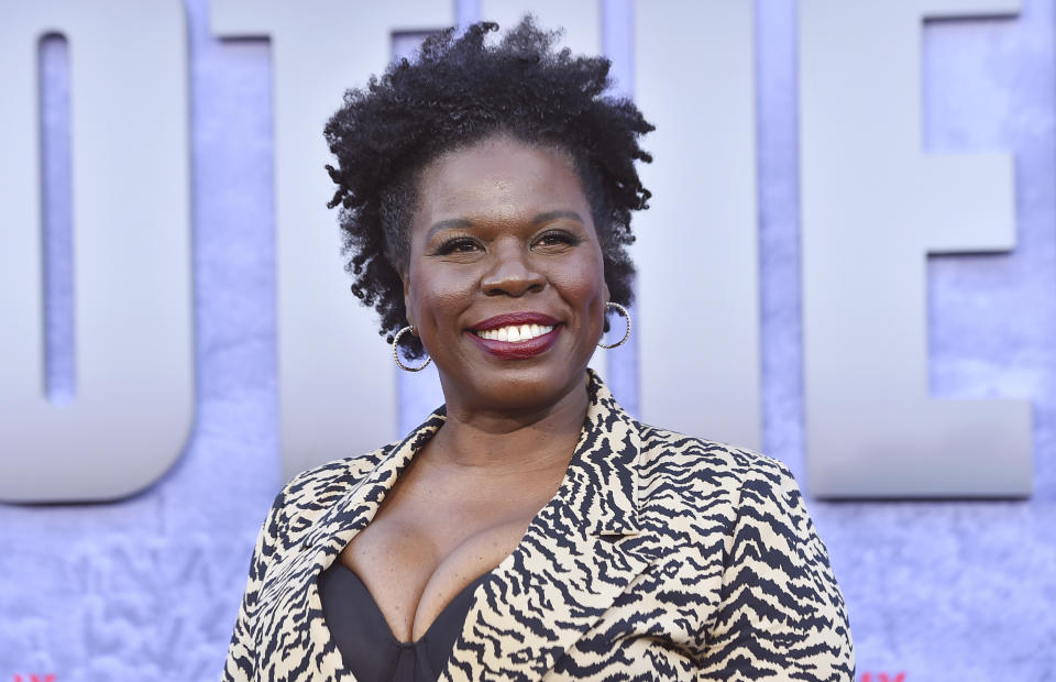 FILE - Leslie Jones arrives at the Los Angeles premiere of "The Mother," on May 10, 2023. Jones Jones will contribute to on-air and social media coverage during the Paris Olympics. (Photo by Jordan Strauss/Invision/AP, File)