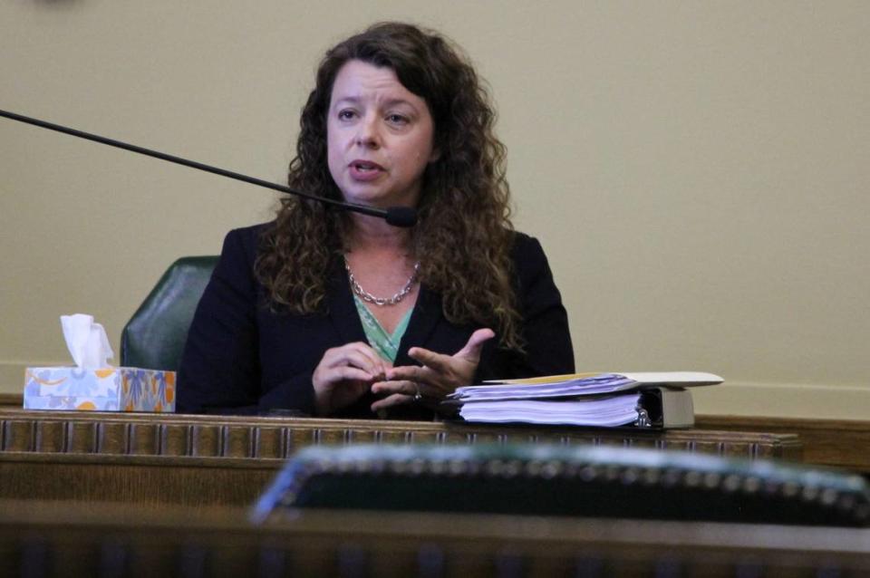 Kansas City Public Defender Ruth Petsch, pictured in this file photo, said inmates in Missouri are typically waiting 11 months to get transferred to a mental health hospital after being found incompetent to stand trial. 