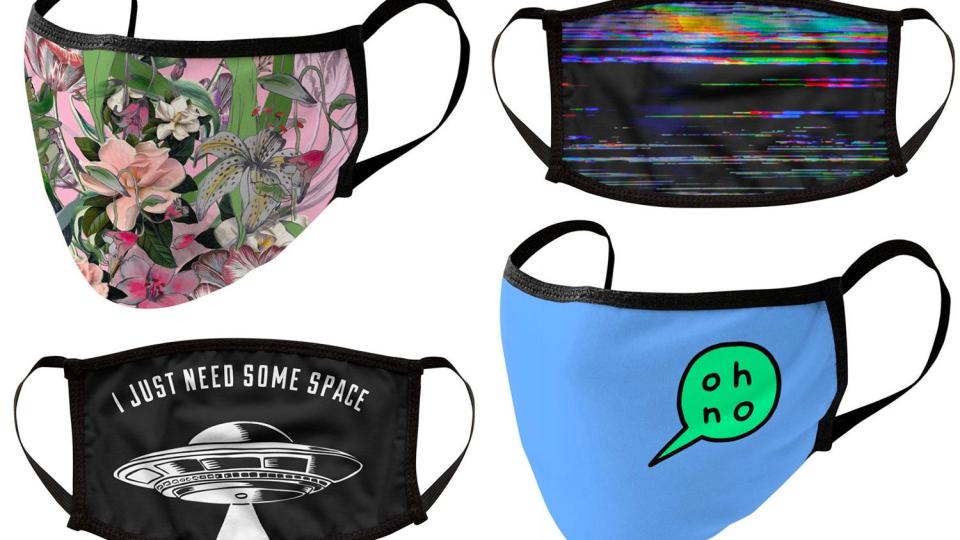 Threadless has a wide array of uniquely-designed masks.