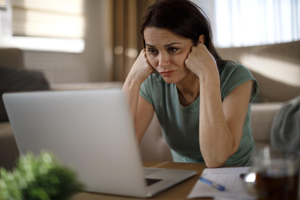 Woman getting annoyed with office jargon. (Getty Images)