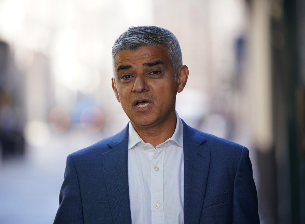 Mayor of London Sadiq Khan (PA Wire)