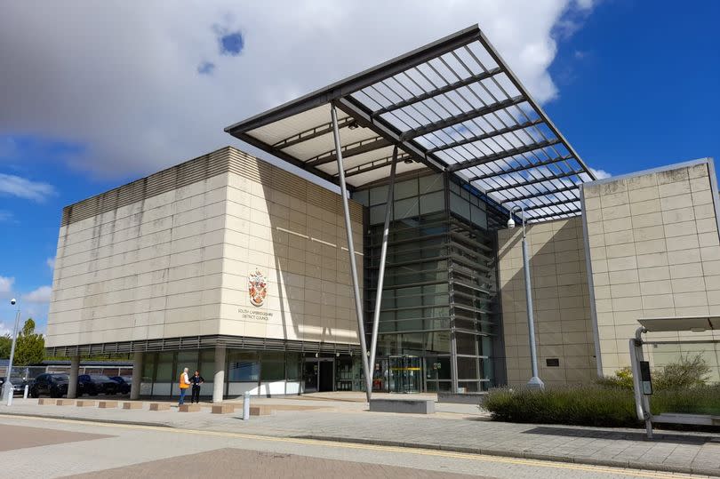 Exterior of the entrance to South Cambridgeshire District Council offices in Cambourne.