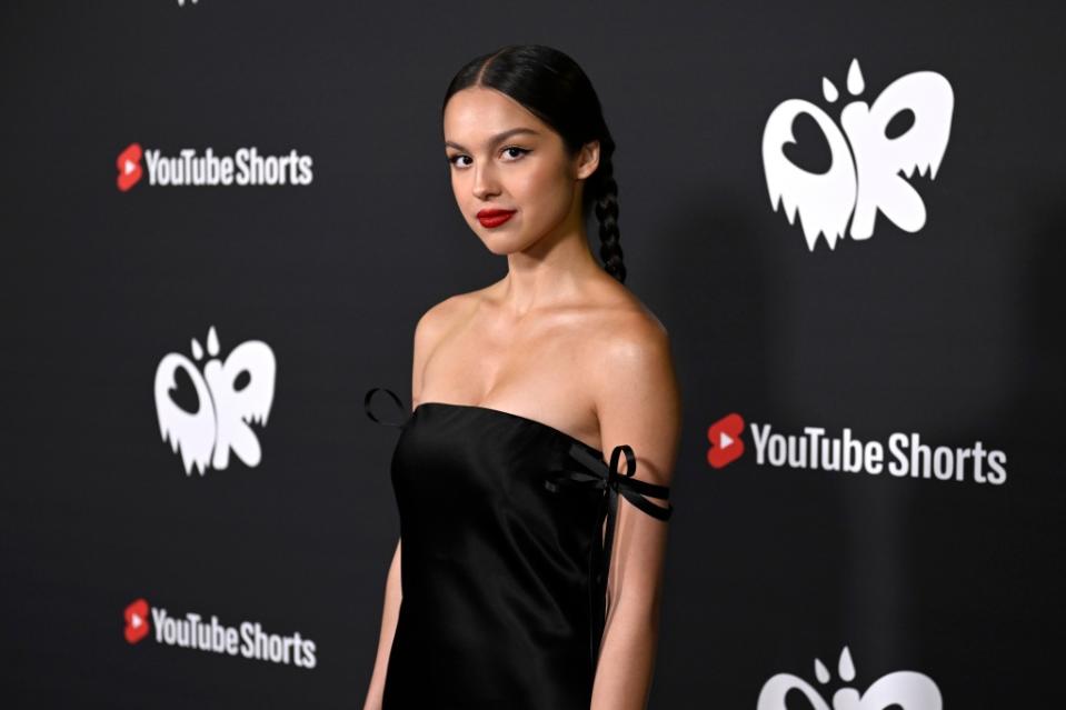 LOS ANGELES, CALIFORNIA - JUNE 29: Olivia Rodrigo attends the revealing of the #vampireOR2 Shorts challenge and premiere the video for her single "vampire", (Geffen Records) at YouTube Space LA on June 29, 2023 in Los Angeles, California. (Photo by Timothy Norris/Getty Images for YouTube)