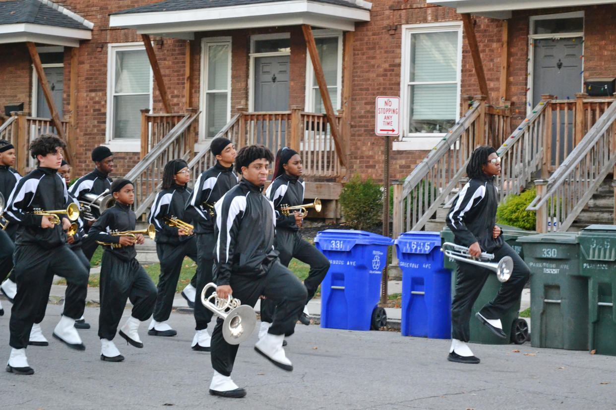 The East High School marching band. (Siedia Woods)