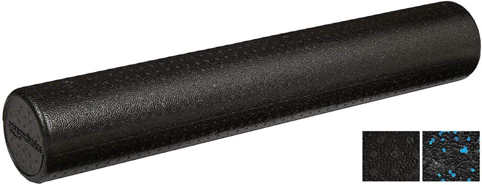 Find this AmazonBasics High-Density Round Foam Roller for $23 on <a href="https://amzn.to/2U21L1M" target="_blank" rel="noopener noreferrer">Amazon</a>.