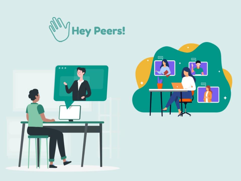 Hey Peers is an online community that offers mental health support from support groups, chats with coaches, and chat rooms.