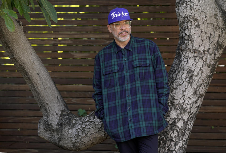 Comedian Jo Koy poses for a portrait in Los Angeles on March 2, 2021, to promote his book “Mixed Plate: Chronicles of an All-American Combo." (AP Photo/Chris Pizzello)