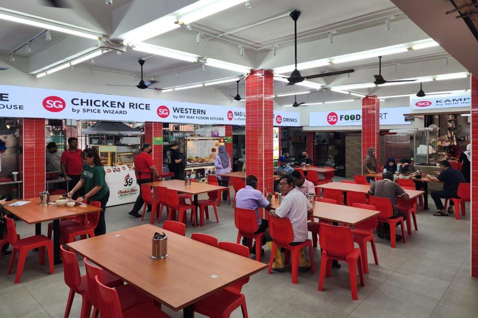 SG Food Court - coffee shop layout