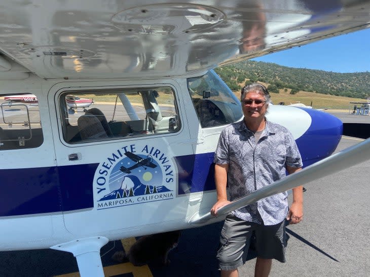 Tony Borreson, Airborrn Aviation, next to one of his planes.