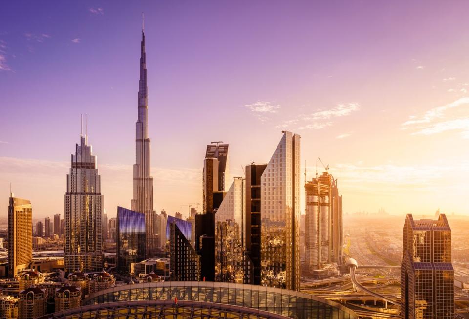 The Dubai downtown skyline – just avoid enjoying while tipsy (Getty Images/iStockphoto)