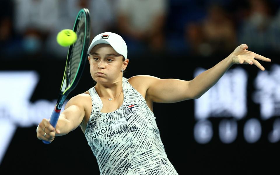 Ashleigh Barty has lost just 21 games throughout the tournament - GETTY IMAGES