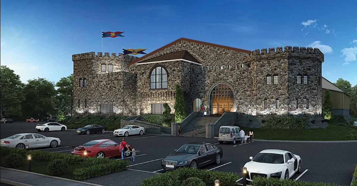 An artist's rendition of what will be the Silver Stone Castle & Family Entertainment complex in Swansea.