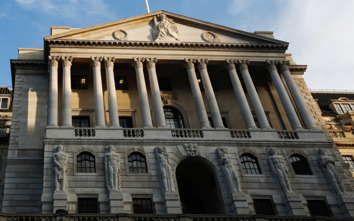The Bank of England in the City of London - Bloomberg