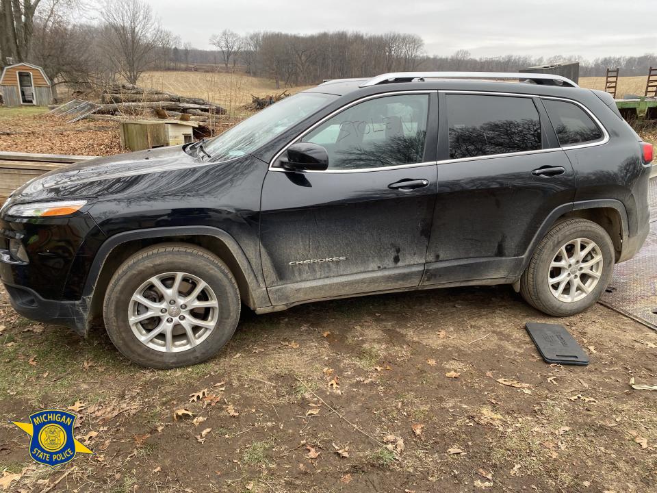 Agents located this stolen Jeep Cherokee