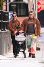 <p>Their baby might still be too young for nursery, but Emily Ratajkowski and husband Sebsastian Bear-McClard are already nailing that off-duty school run look. The duo were seen out and about in New York looking adorable and super cool in matching brown fleece jackets and sunglasses. Couple goals, indeed. </p>
