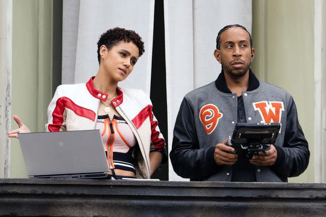 <p>Everett </p> Nathalie Emmanuel and Ludacris in 2023's Fast X