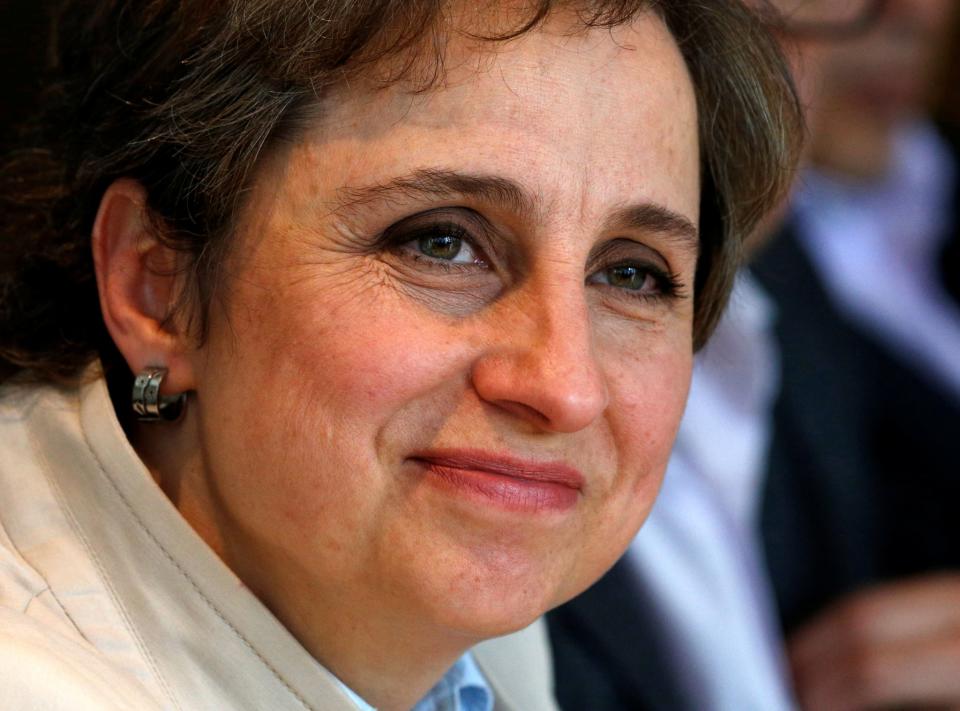 <p>No. 25: Carmen Aristegui<br> Host and reporter, Aristegui Noticias<br> (Reuters) </p>