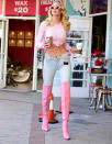 <p><em>Selling Sunset</em> star Christine Quinn goes on a Starbucks run on Jan. 27.</p>