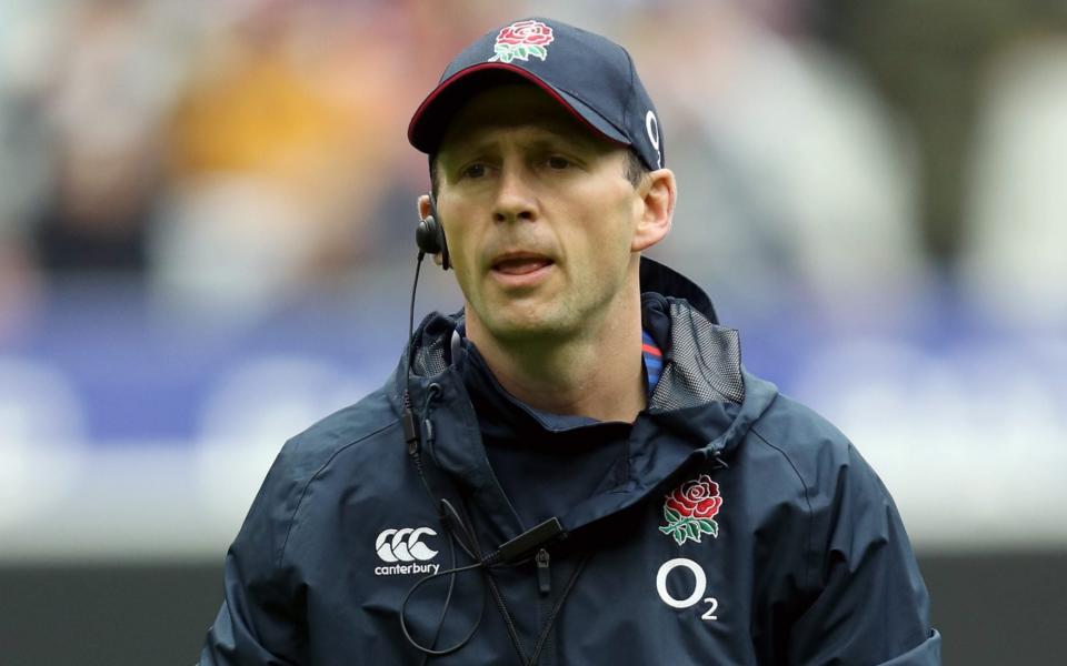 Simon Amor, England coach looks on prior to the 2020 Guinness Six Nations match between France and England at Stade de France on February 02, 2020 in Paris. - GETTY IMAGES