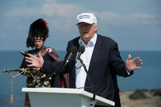 Donald Trump officially opens his Trump Turnberry hotel and golf resort in Scotland on June 24, 2016