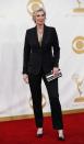 Actress Jane Lynch from FOX's sitcom "Glee" arrives at the 65th Primetime Emmy Awards in Los Angeles September 22, 2013. REUTERS/Mario Anzuoni (UNITED STATES Tags: ENTERTAINMENT) (EMMYS-ARRIVALS)