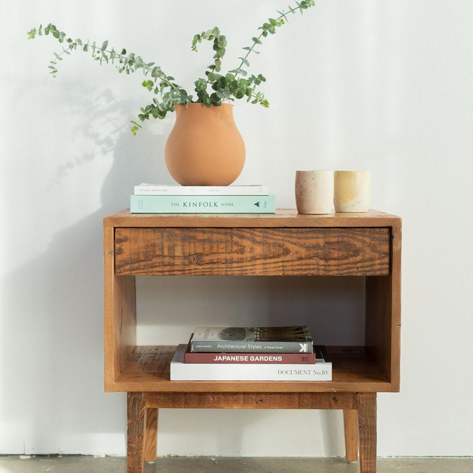 20) Natural Wood End Table