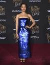 <p>Gugu looked gorgeous in a sequinned blue gown by Oscar de la Renta.<br><i>[Photo: AP]</i> </p>