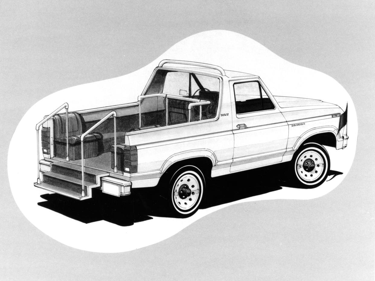 1979 Bronco Popemobile Rendering