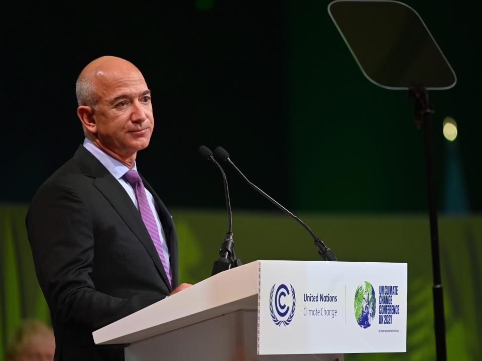 Jeff Bezos COP26 UN climate conference