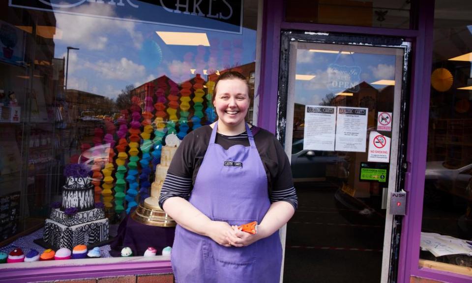 Corrine Winwood at her Cozzmic Cakes shop