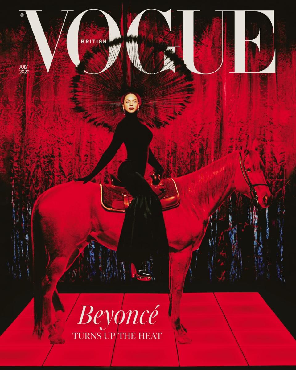 Beyoncé’s British Vogue cover shoot recalled the decadence of Studio 54 (Vogue)