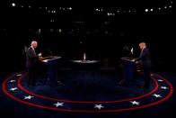 President Trump and Democratic presidential nominee Biden participate in their second debate in Nashville