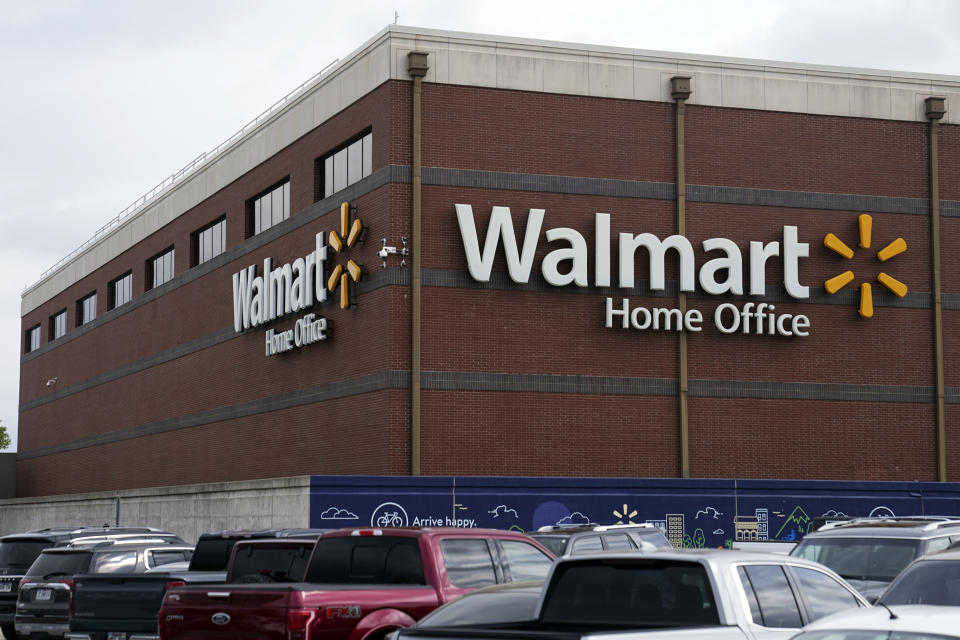 A building on the campus of the Walmart Home Office is pictured Wednesday, April 19, 2023, in Bentonville, Ark. (AP Photo/Sue Ogrocki)