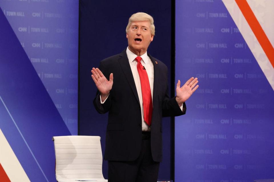 James Austin Johnson as Donald Trump in the Feb. 3 episode of "Saturday Night Live."