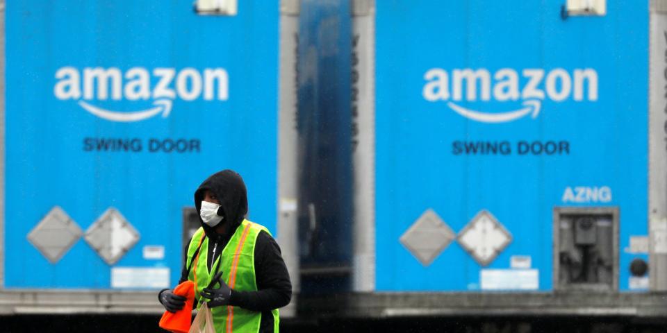 amazon truck worker mask