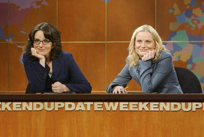 Tina Fey and Amy Poehler on Weekend Update